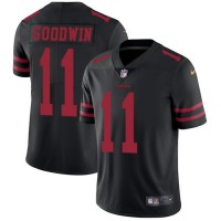 Nike San Francisco 49ers #11 Marquise Goodwin Black Alternate Youth Stitched NFL Vapor Untouchable Limited Jersey