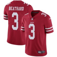 Nike San Francisco 49ers #3 C.J. Beathard Red Team Color Youth Stitched NFL Vapor Untouchable Limited Jersey