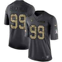 Nike San Francisco 49ers #99 DeForest Buckner Black Youth Stitched NFL Limited 2016 Salute to Service Jersey