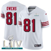 Nike San Francisco 49ers #81 Jordan Matthews White Super Bowl LIV 2020 Rush Youth Stitched NFL Vapor Untouchable Limited Jersey