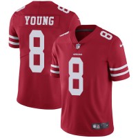 Nike San Francisco 49ers #8 Steve Young Red Team Color Youth Stitched NFL Vapor Untouchable Limited Jersey