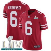 Nike San Francisco 49ers #6 Mitch Wishnowsky Red Super Bowl LIV 2020 Team Color Youth Stitched NFL Vapor Untouchable Limited Jersey