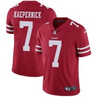 Nike San Francisco 49ers #7 Colin Kaepernick Red Team Color Youth Stitched NFL Vapor Untouchable Limited Jersey