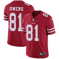 Nike San Francisco 49ers #81 Terrell Owens Red Team Color Youth Stitched NFL Vapor Untouchable Limited Jersey