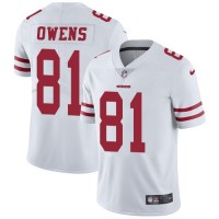 Nike San Francisco 49ers #81 Terrell Owens White Youth Stitched NFL Vapor Untouchable Limited Jersey