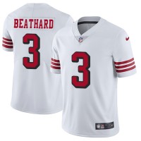Nike San Francisco 49ers #3 C.J. Beathard White Rush Youth Stitched NFL Vapor Untouchable Limited Jersey