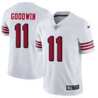 Nike San Francisco 49ers #11 Marquise Goodwin White Rush Youth Stitched NFL Vapor Untouchable Limited Jersey