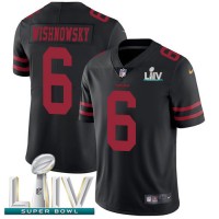 Nike San Francisco 49ers #6 Mitch Wishnowsky Black Super Bowl LIV 2020 Alternate Youth Stitched NFL Vapor Untouchable Limited Jersey