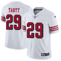 Nike San Francisco 49ers #29 Jaquiski Tartt White Rush Youth Stitched NFL Vapor Untouchable Limited Jersey