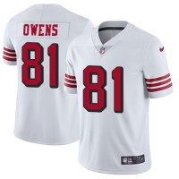 Nike San Francisco 49ers #81 Terrell Owens White Rush Youth Stitched NFL Vapor Untouchable Limited Jersey
