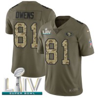 Nike San Francisco 49ers #81 Jordan Matthews Olive/Camo Super Bowl LIV 2020 Youth Stitched NFL Limited 2017 Salute To Service Jersey