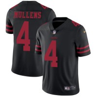 Nike San Francisco 49ers #4 Nick Mullens Black Alternate Youth Stitched NFL Vapor Untouchable Limited Jersey