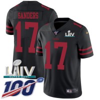 Nike San Francisco 49ers #17 Emmanuel Sanders Black Super Bowl LIV 2020 Alternate Youth Stitched NFL 100th Season Vapor Limited Jersey