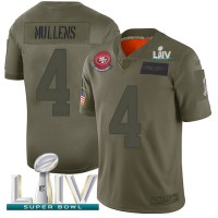 Nike San Francisco 49ers #4 Nick Mullens Camo Super Bowl LIV 2020 Youth Stitched NFL Limited 2019 Salute To Service Jersey