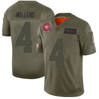 Nike San Francisco 49ers #4 Nick Mullens Camo Youth Stitched NFL Limited 2019 Salute to Service Jersey