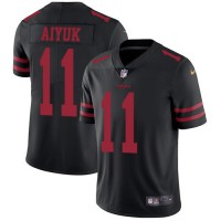 Nike San Francisco 49ers #11 Brandon Aiyuk Black Alternate Youth Stitched NFL Vapor Untouchable Limited Jersey