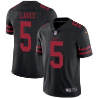 San Francisco San Francisco 49ers #5 Trey Lance Black Alternate Youth Stitched NFL Vapor Untouchable Limited Jersey
