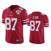 Nike San Francisco 49ers #87 Dwight Clark Red Youth 75th Anniversary Stitched NFL Vapor Untouchable Limited Jersey