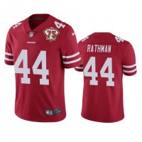 Nike San Francisco 49ers #44 Tom Rathman Red Youth 75th Anniversary Stitched NFL Vapor Untouchable Limited Jersey