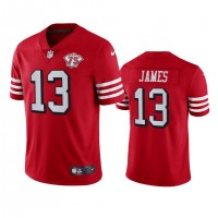 Nike San Francisco 49ers #13 Richie James Red Rush Youth 75th Anniversary Stitched NFL Vapor Untouchable Limited Jersey