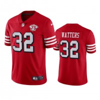 Nike San Francisco 49ers #32 Ricky Watters Red Rush Youth 75th Anniversary Stitched NFL Vapor Untouchable Limited Jersey