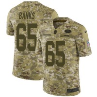 Nike San Francisco 49ers #65 Aaron Banks Camo Youth Stitched NFL Limited 2018 Salute To Service Jersey