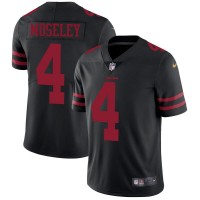 Nike San Francisco 49ers #4 Emmanuel Moseley Black Alternate Youth Stitched NFL Vapor Untouchable Limited Jersey