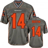Nike Cincinnati Bengals #14 Andy Dalton Grey Youth Stitched NFL Elite Vapor Jersey