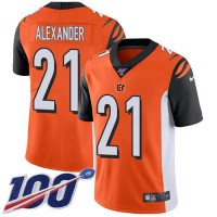 Nike Cincinnati Bengals #21 Mackensie Alexander Orange Alternate Youth Stitched NFL 100th Season Vapor Untouchable Limited Jersey