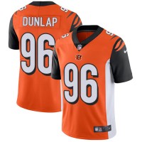 Nike Cincinnati Bengals #96 Carlos Dunlap Orange Alternate Youth Stitched NFL Vapor Untouchable Limited Jersey