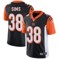 Nike Cincinnati Bengals #38 LeShaun Sims Black Team Color Youth Stitched NFL Vapor Untouchable Limited Jersey
