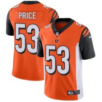 Nike Cincinnati Bengals #53 Billy Price Orange Alternate Youth Stitched NFL Vapor Untouchable Limited Jersey