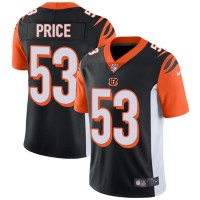 Nike Cincinnati Bengals #53 Billy Price Black Team Color Youth Stitched NFL Vapor Untouchable Limited Jersey