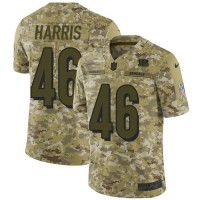 Nike Cincinnati Bengals #46 Clark Harris Camo Youth Stitched NFL Limited 2018 Salute to Service Jersey