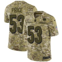 Nike Cincinnati Bengals #53 Billy Price Camo Youth Stitched NFL Limited 2018 Salute to Service Jersey