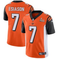 Nike Cincinnati Bengals #7 Boomer Esiason Orange Alternate Super Bowl LVI Patch Youth Stitched NFL Vapor Untouchable Limited Jersey