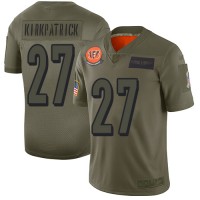 Nike Cincinnati Bengals #27 Dre Kirkpatrick Camo Youth Stitched NFL Limited 2019 Salute to Service Jersey