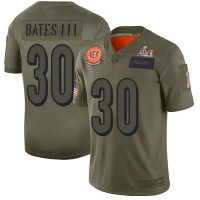 Nike Cincinnati Bengals #30 Jessie Bates Camo Super Bowl LVI Patch Youth Stitched NFL Limited 2019 Salute To Service Jersey