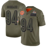 Nike Cincinnati Bengals #94 Sam Hubbard Camo Super Bowl LVI Patch Youth Stitched NFL Limited 2019 Salute To Service Jersey