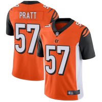 Nike Cincinnati Bengals #57 Germaine Pratt Orange Alternate Youth Stitched NFL Vapor Untouchable Limited Jersey