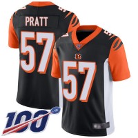Nike Cincinnati Bengals #57 Germaine Pratt Black Team Color Youth Stitched NFL 100th Season Vapor Untouchable Limited Jersey