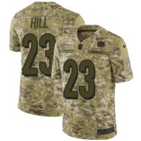 Nike Cincinnati Bengals #23 Daxton Hill Camo Youth Stitched NFL Limited 2018 Salute To Service Jersey