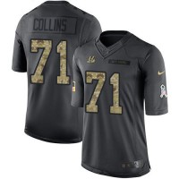 Nike Cincinnati Bengals #71 La'el Collins Black Youth Stitched NFL Limited 2016 Salute to Service Jersey