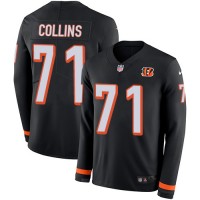 Nike Cincinnati Bengals #71 La'el Collins Black Team Color Youth Stitched NFL Limited Therma Long Sleeve Jersey