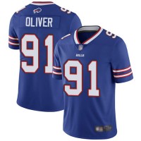 Nike Buffalo Bills #91 Ed Oliver Royal Blue Team Color Youth Stitched NFL Vapor Untouchable Limited Jersey