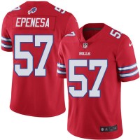 Nike Buffalo Bills #57 A.J. Epenesas Red Youth Stitched NFL Limited Rush Jersey