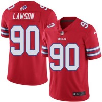 Nike Buffalo Bills #90 Shaq Lawson Red Youth Stitched NFL Limited Rush Jersey
