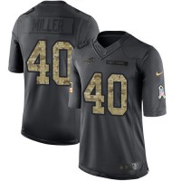 Nike Buffalo Bills #40 Von Miller Black Youth Stitched NFL Limited 2016 Salute to Service Jersey