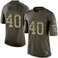 Nike Buffalo Bills #40 Von Miller Green Youth Stitched NFL Limited 2015 Salute to Service Jersey