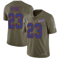 Nike Buffalo Bills #23 Micah Hyde Olive Youth Stitched NFL Limited 2017 Salute to Service Jersey
